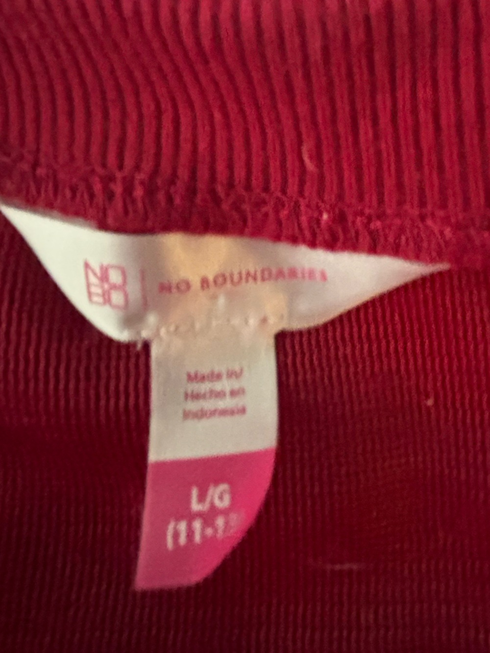 Red soft sweater size large